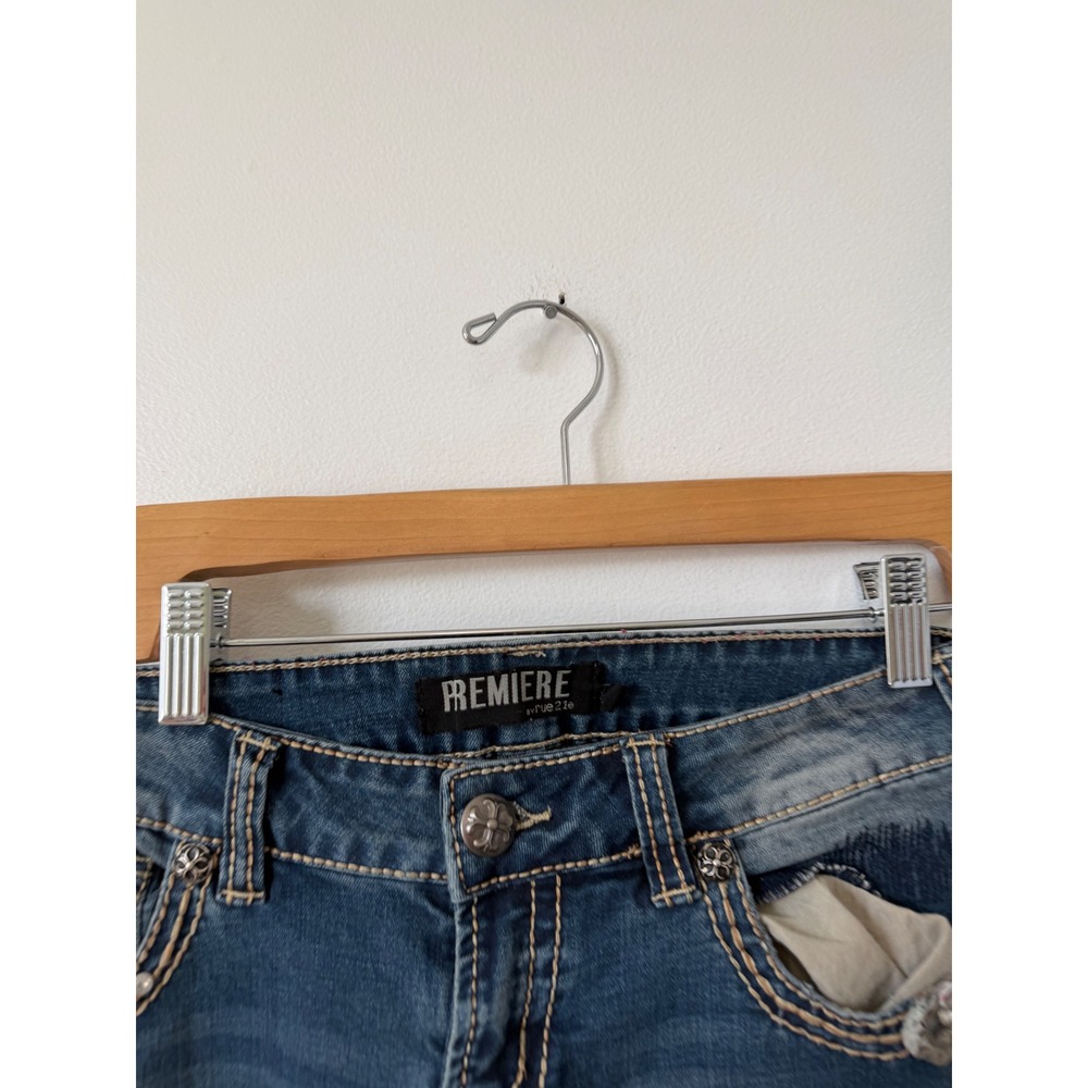 Premiere by rue21 Y2K Low-Rise Skinny Jeans – Size 3/4 Regular - Picture 3 of 5